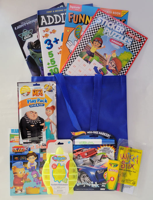 5 Years Old + Boys' Medium Activity Bundle - Blue