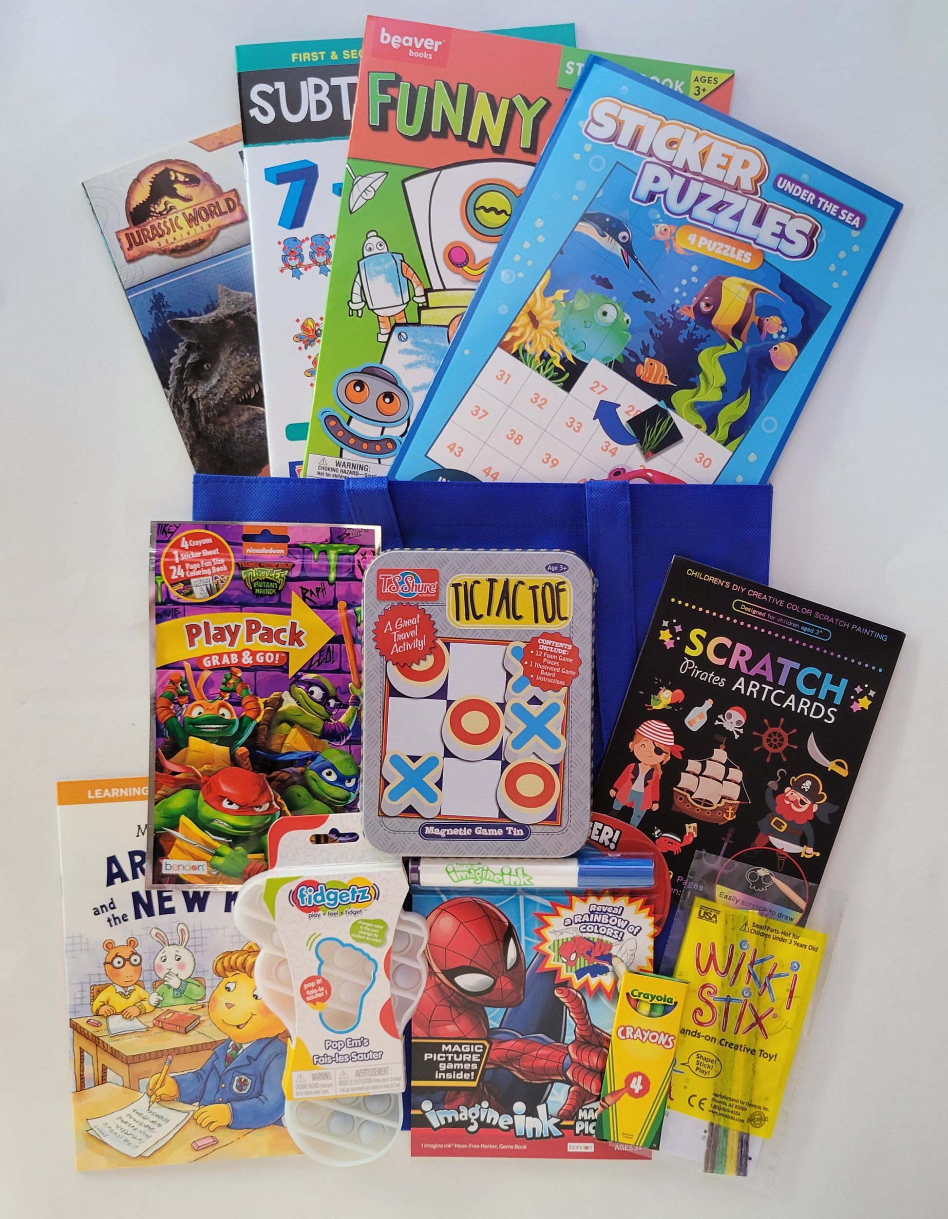 7 Years Old + Boys' Large Activity Bundle - Blue