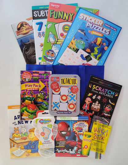 7 Years Old + Boys' Large Activity Bundle - Blue