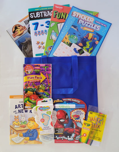 7 Years Old + Boys' Medium Activity Bundle - Blue