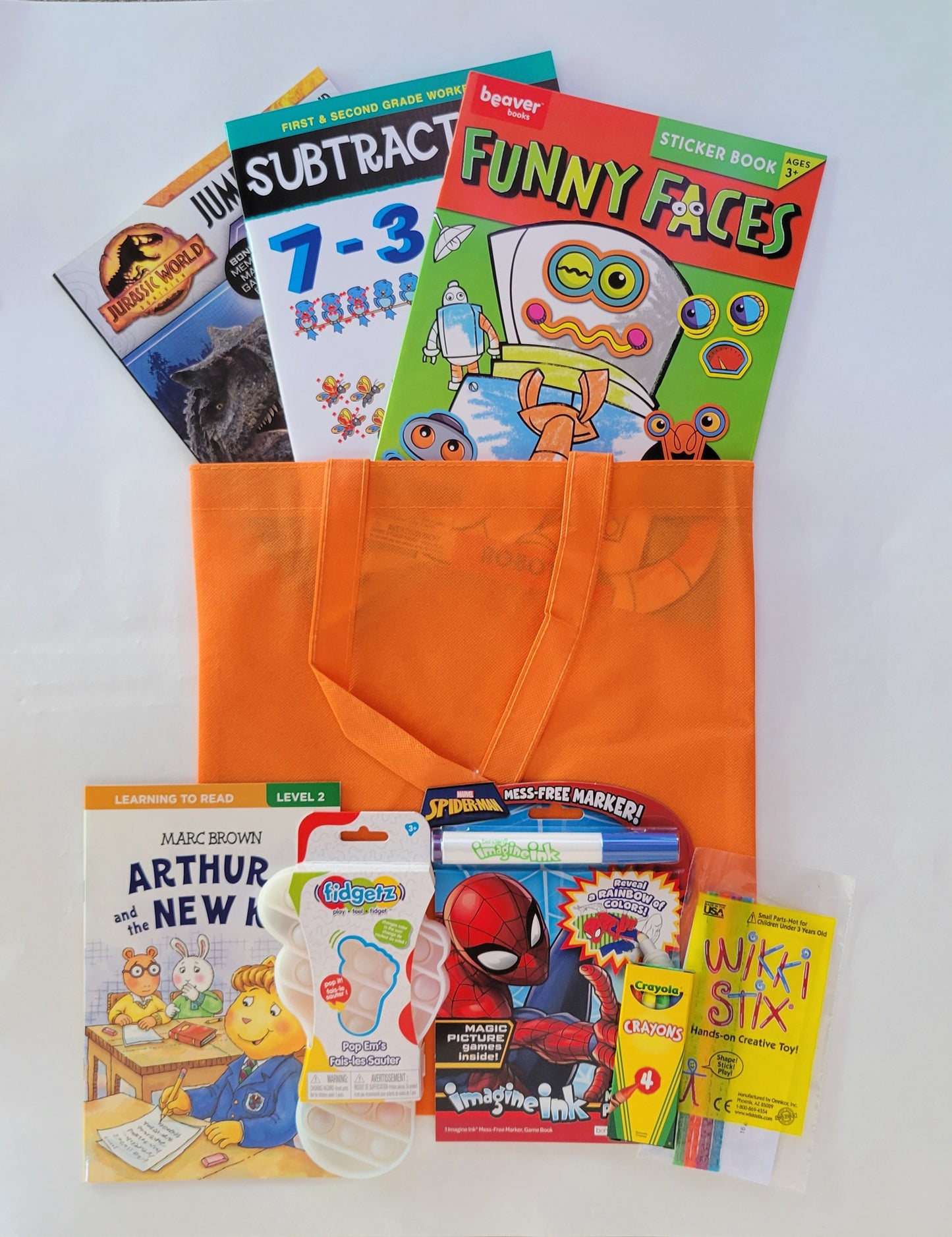 7 Years Old + Boys' Small Activity Bundle - Orange