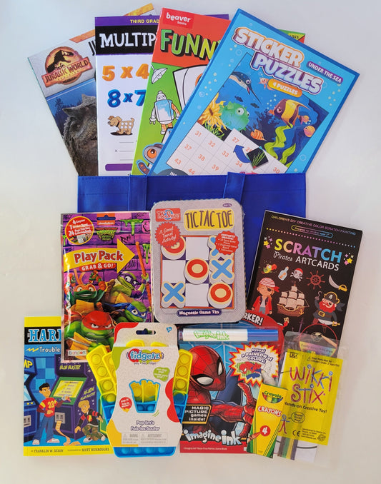 9 Years Old + Boys' Large Activity Bundle - Blue