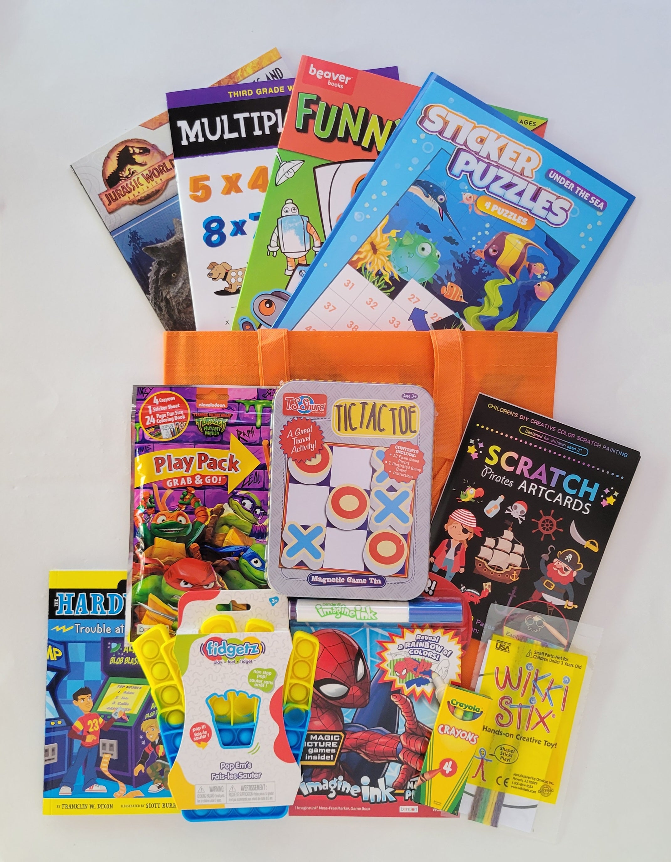 9 Years Old + Boys' Large Activity Bundle - Orange