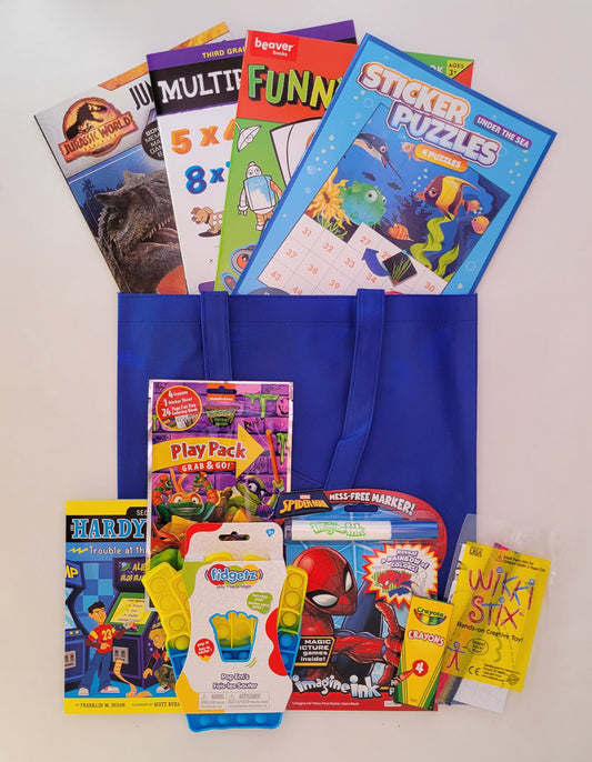 9 Years Old + Boys' Medium Activity Bundle - Blue