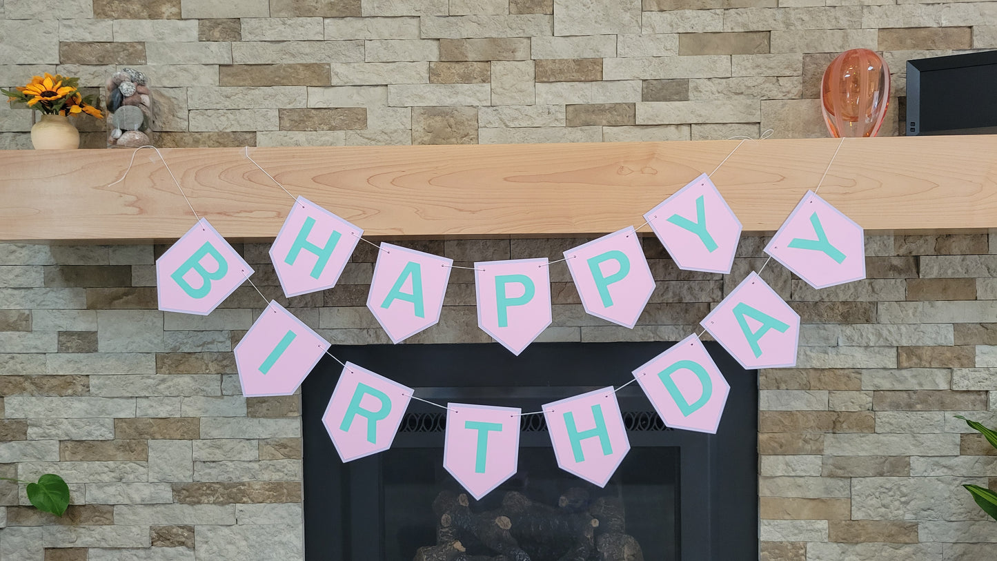 Pink, Lavender & Teal Theme - Birthday Bundle